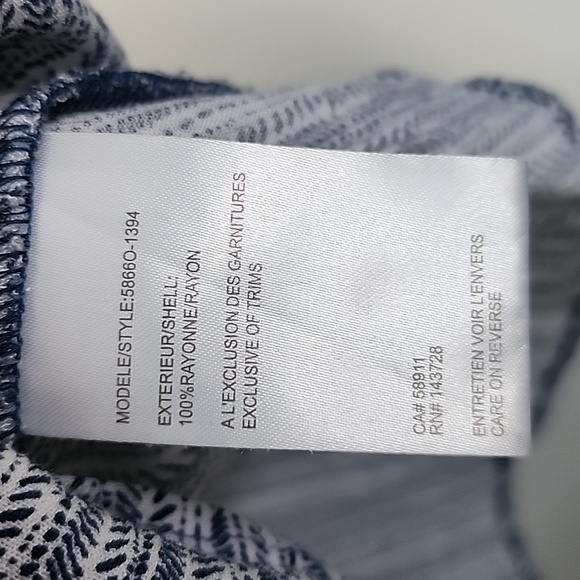 TRIBAL jeans v neck striped Aztec tunic top blouse top medium - Picture 4 of 5